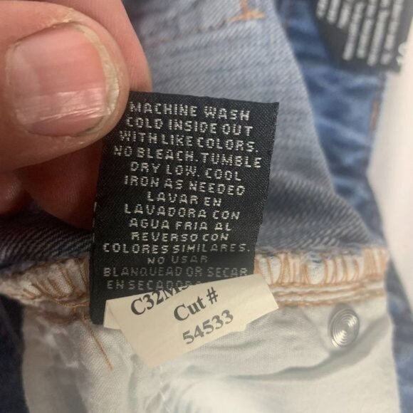 1822 Denim Womens Distressed Blue Jean Skirt Size 10 - Picture 8 of 12